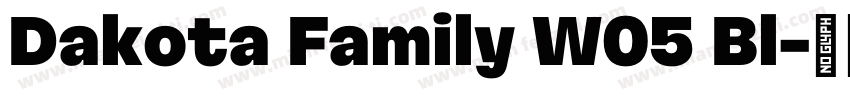 Dakota Family W05 Bl字体转换